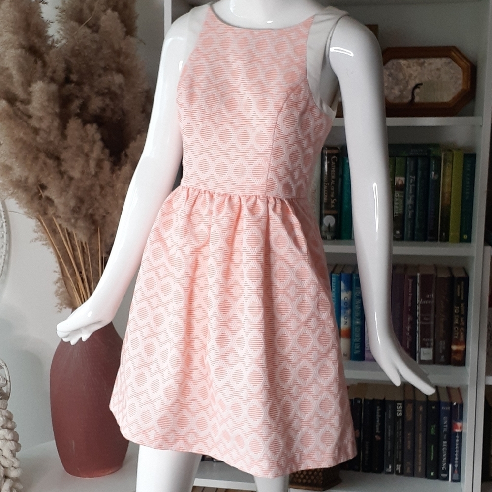 Jessica Simpson peach summer dress P7076